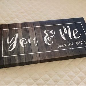 “You me & the dogs” canvas print